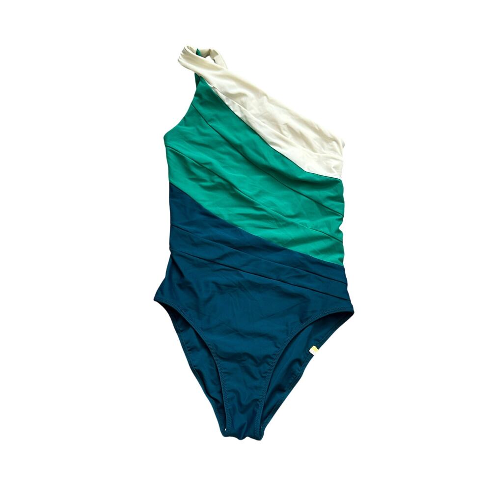 NWOT Summersalt Sidestroke Colorblock One-Piece Swimsuit - Picture 2 of 7